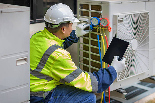 Professional Hvac technician working in Montezuma, GA